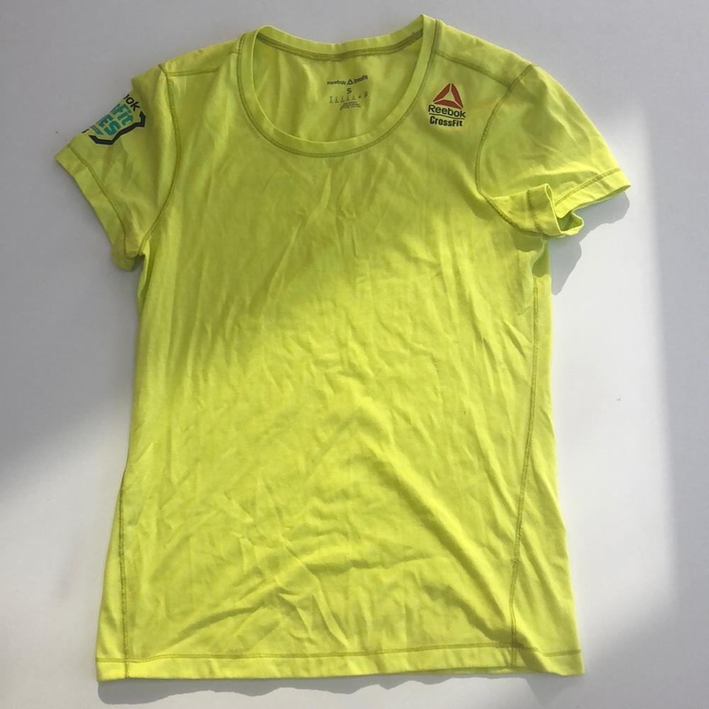 Lime green Reebok CrossFit t-shirt